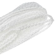 Шнур вязаный полипропиленовый с серд. белый, 3 мм, L 20 м, Сибртех