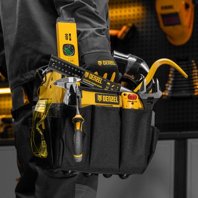 Переноска для инструмента, 260х240х300 мм, 22 кармана, наплечный ремень Denzel Переноска для инструмента, 260х240х300 мм, 22 кармана, наплечный ремень Denzel