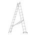 Лестница, 2 х 11 ступеней, алюминиевая, двухсекционная, Сибртех Лестница, 2 х 11 ступеней, алюминиевая, двухсекционная, Сибртех