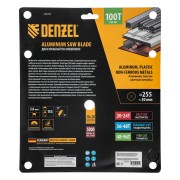 Пильный диск по алюминию ф255 х 30 мм, 100 зубьев Denzel