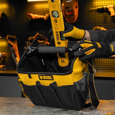 Переноска для инструмента, 260х240х300 мм, 22 кармана, наплечный ремень Denzel Переноска для инструмента, 260х240х300 мм, 22 кармана, наплечный ремень Denzel