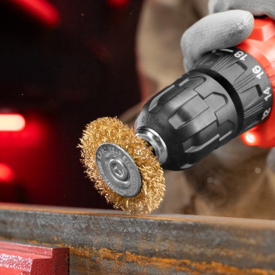 Набор щеток для дрели, 3 шт, 1 плоская, 50 мм, 2 "чашки", 25-50 мм, со шпильками Matrix Набор щеток для дрели, 3 шт, 1 плоская, 50 мм, 2 "чашки", 25-50 мм, со шпильками Matrix