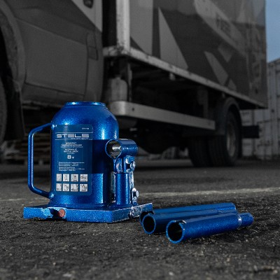 Домкрат гидравлический бутылочный телескопический, 8 т, H подъема 170-430 мм Stels Домкрат гидравлический бутылочный телескопический, 8 т, H подъема 170-430 мм Stels