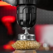 Набор щеток для дрели, 5 шт, 2 плоские, 50-75 мм, 3 "чашки", 25-50-75 мм, со шпильками Matrix