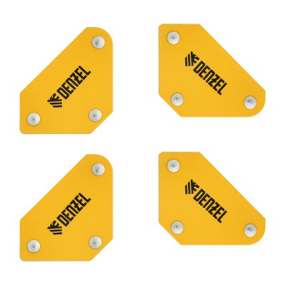 Набор из 4 магнитных фиксаторов для сварочных работ Denzel Набор из 4 магнитных фиксаторов для сварочных работ Denzel