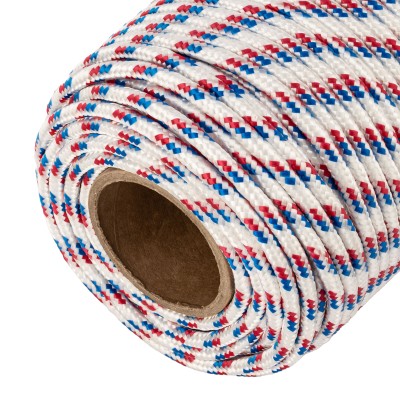 Фал плетеный полипропиленовый с сердечником, 8 мм, L 100 м, 16-прядный, Сибртех Фал плетеный полипропиленовый с сердечником, 8 мм, L 100 м, 16-прядный, Сибртех