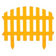 Забор декоративный "Винтаж", 28 х 300 см, желтый, Palisad