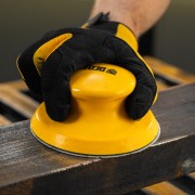 Брусок для шлифования, круглый, 125 мм, с "липучкой"// Denzel