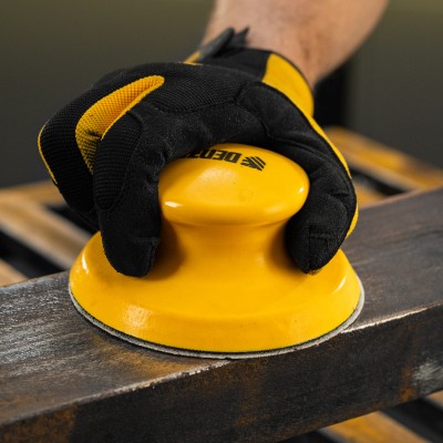 Брусок для шлифования, круглый, 125 мм, с "липучкой"// Denzel Брусок для шлифования, круглый, 125 мм, с "липучкой"// Denzel