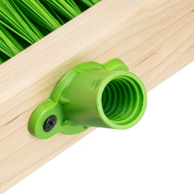 Щетка деревянная для пола, 400 мм, пятирядная, тулейка с резьбой под углом, без черенка Сибртех Щетка деревянная для пола, 400 мм, пятирядная, тулейка с резьбой под углом, без черенка Сибртех