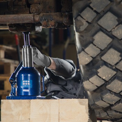 Домкрат гидравлический бутылочный телескопический, 10 т, H подъема 170-430 мм Stels Домкрат гидравлический бутылочный телескопический, 10 т, H подъема 170-430 мм Stels