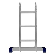 Лестница шарнирная алюминиевая, 4 х 3 ступени, Сибртех