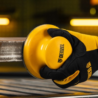 Брусок для шлифования, круглый, 125 мм, с "липучкой"// Denzel Брусок для шлифования, круглый, 125 мм, с "липучкой"// Denzel