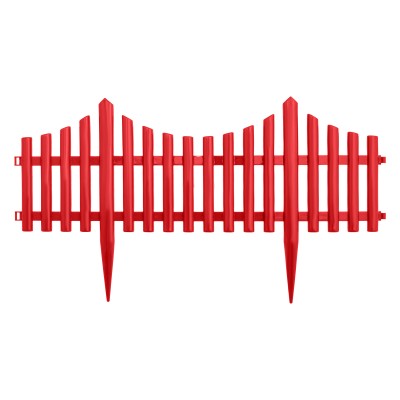 Забор декоративный "Гибкий", 24 х 300 см, коралловый, Palisad Забор декоративный "Гибкий", 24 х 300 см, коралловый, Palisad