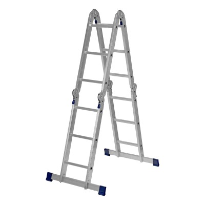 Лестница шарнирная алюминиевая, 4 х 3 ступени, Сибртех Лестница шарнирная алюминиевая, 4 х 3 ступени, Сибртех