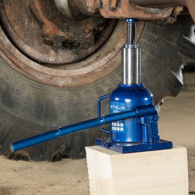 Домкрат гидравлический бутылочный телескопический, 10 т, H подъема 170-430 мм Stels Домкрат гидравлический бутылочный телескопический, 10 т, H подъема 170-430 мм Stels