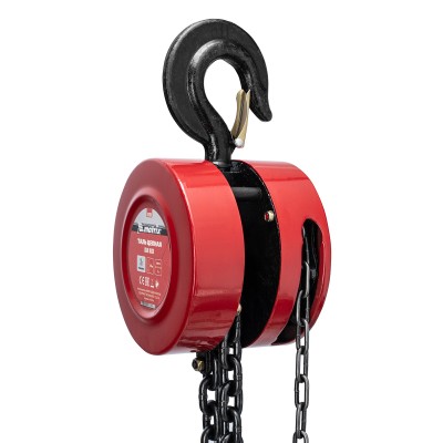 Таль цепная, 3 т, H подъема 3 м, расстояние между крюками 470 мм Matrix Таль цепная, 3 т, H подъема 3 м, расстояние между крюками 470 мм Matrix