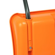 Движок для уборки снега пластиковый, 795х435х1280 мм, стальная рукоятка, усиленный Сибртех