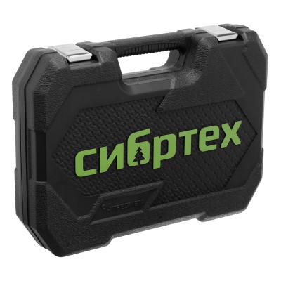 Набор инструментов, 1/2", 1/4", пластиковый кейс 89 предметов Сибртех Набор инструментов, 1/2", 1/4", пластиковый кейс 89 предметов Сибртех