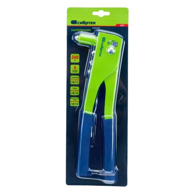 Заклепочник 260 мм, заклепки 2.4-3.2-4.0-4.8 мм Сибртех Заклепочник 260 мм, заклепки 2.4-3.2-4.0-4.8 мм Сибртех