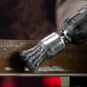 Щетка для дрели, 30 мм, "чашка" со шпилькой, крученая металлическая проволока Matrix