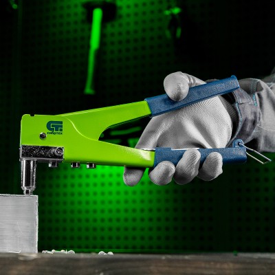 Заклепочник 270 мм, переставной 0-90 град, заклепки 2.4-3.2-4.0-4.8 мм Сибртех Заклепочник 270 мм, переставной 0-90 град, заклепки 2.4-3.2-4.0-4.8 мм Сибртех