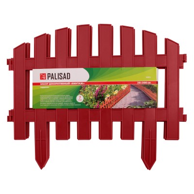 Забор декоративный "Винтаж", 28 х 300 см, терракот, Palisad Забор декоративный "Винтаж", 28 х 300 см, терракот, Palisad