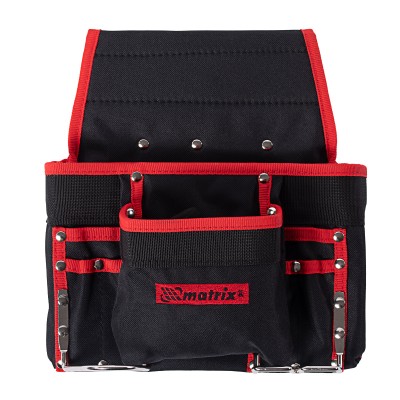 Подсумок поясной, 8 карманов, держатель для молотка, для клещей Matrix Подсумок поясной, 8 карманов, держатель для молотка, для клещей Matrix