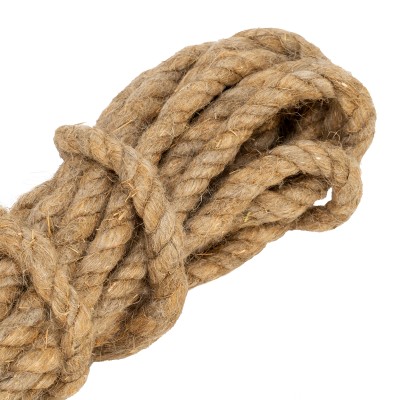 Веревка льнопеньковая, D 10 мм, L 10 м, крученая Сибртех Веревка льнопеньковая, D 10 мм, L 10 м, крученая Сибртех