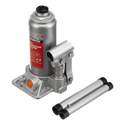 Домкрат гидравлический бутылочный, 3 т, h подъема 178-343 мм Matrix Домкрат гидравлический бутылочный, 3 т, h подъема 178-343 мм Matrix