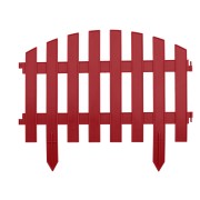 Забор декоративный "Винтаж", 28 х 300 см, терракот, Palisad