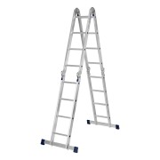 Лестница шарнирная алюминиевая, 4 х 4 ступени, Сибртех
