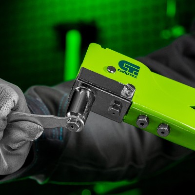 Заклепочник 270 мм, переставной 0-90 град, заклепки 2.4-3.2-4.0-4.8 мм Сибртех Заклепочник 270 мм, переставной 0-90 град, заклепки 2.4-3.2-4.0-4.8 мм Сибртех