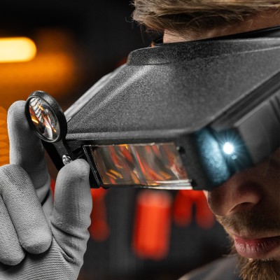 Лупа с дополнительными линзами, с подсветкой, для закрепления на голове Sparta Лупа с дополнительными линзами, с подсветкой, для закрепления на голове Sparta