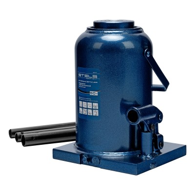 Домкрат гидравлический бутылочный, 50 т, h подъема 280-450 мм Stels Домкрат гидравлический бутылочный, 50 т, h подъема 280-450 мм Stels