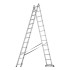 Лестница, 2 х 13 ступеней, алюминиевая, двухсекционная, Сибртех Лестница, 2 х 13 ступеней, алюминиевая, двухсекционная, Сибртех