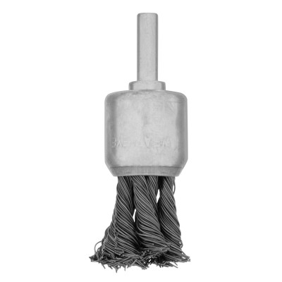 Щетка для дрели, 25 мм, "чашка" со шпилькой, крученая металлическая проволока Matrix Щетка для дрели, 25 мм, "чашка" со шпилькой, крученая металлическая проволока Matrix