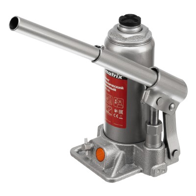 Домкрат гидравлический бутылочный, 3 т, h подъема 178-343 мм Matrix Домкрат гидравлический бутылочный, 3 т, h подъема 178-343 мм Matrix