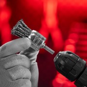 Щетка для дрели, 30 мм, "чашка" со шпилькой, крученая металлическая проволока Matrix