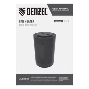 Тепловентилятор керамический DTFC-1200S, вращение, 3 реж., вент., нагрев 600/1200 Вт Denzel
