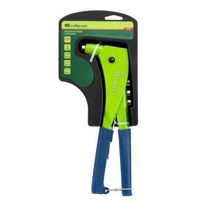 Заклепочник 250 мм, литой корпус, заклепки 2.4-3.2-4.0-4.8 мм Сибртех Заклепочник 250 мм, литой корпус, заклепки 2.4-3.2-4.0-4.8 мм Сибртех