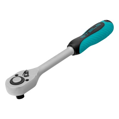 Ключ-трещотка 1/2", CrV, 72 зуба, с быстрым сбросом, матовый хром Stels Ключ-трещотка 1/2", CrV, 72 зуба, с быстрым сбросом, матовый хром Stels
