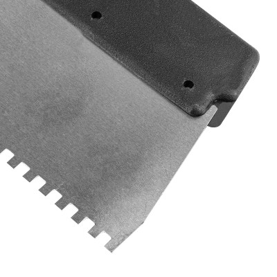 Шпатель из нержавеющей стали, 250 мм, зуб 4 х 4 мм, пластмассовая ручка Sparta Шпатель из нержавеющей стали, 250 мм, зуб 4 х 4 мм, пластмассовая ручка Sparta