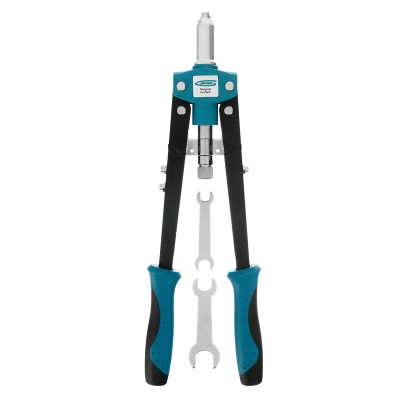 Заклепочник двуручный 420 мм, двухкомпонентные рукоятки, для заклепок 2.4-3.2-4.0-4.8 Gross Заклепочник двуручный 420 мм, двухкомпонентные рукоятки, для заклепок 2.4-3.2-4.0-4.8 Gross