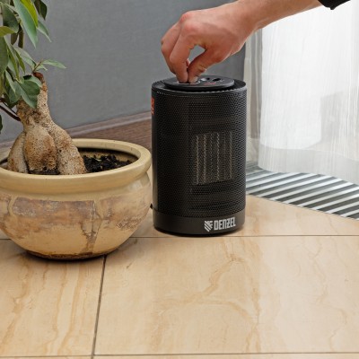 Тепловентилятор керамический DTFC-1200S, вращение, 3 реж., вент., нагрев 600/1200 Вт Denzel Тепловентилятор керамический DTFC-1200S, вращение, 3 реж., вент., нагрев 600/1200 Вт Denzel