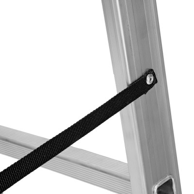 Лестница, 2 х 12 ступеней, алюминиевая, двухсекционная, Сибртех Лестница, 2 х 12 ступеней, алюминиевая, двухсекционная, Сибртех