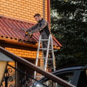 Лестница шарнирная алюминиевая, 4 х 5 ступеней, Сибртех