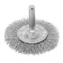 Щетка для дрели, 60 мм, плоская со шпилькой, витая проволока Сибртех Щетка для дрели, 60 мм, плоская со шпилькой, витая проволока Сибртех