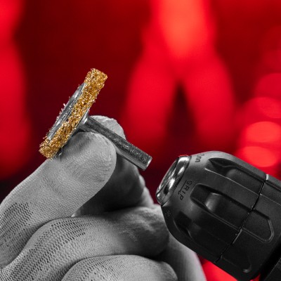 Щетка для дрели, 40 мм, плоская со шпилькой, латунированная витая проволока Matrix Щетка для дрели, 40 мм, плоская со шпилькой, латунированная витая проволока Matrix