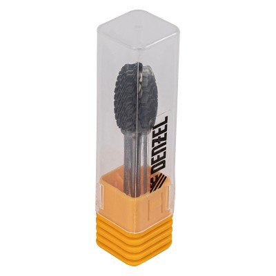 Борфреза по металлу твердосплавная, овальная, тип-E, 12 мм Denzel Борфреза по металлу твердосплавная, овальная, тип-E, 12 мм Denzel